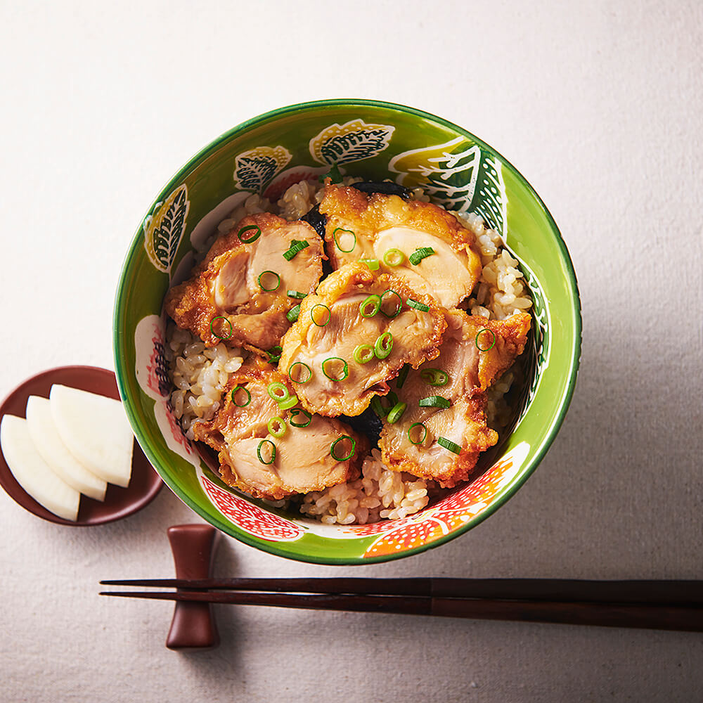 玄米の鶏から丼