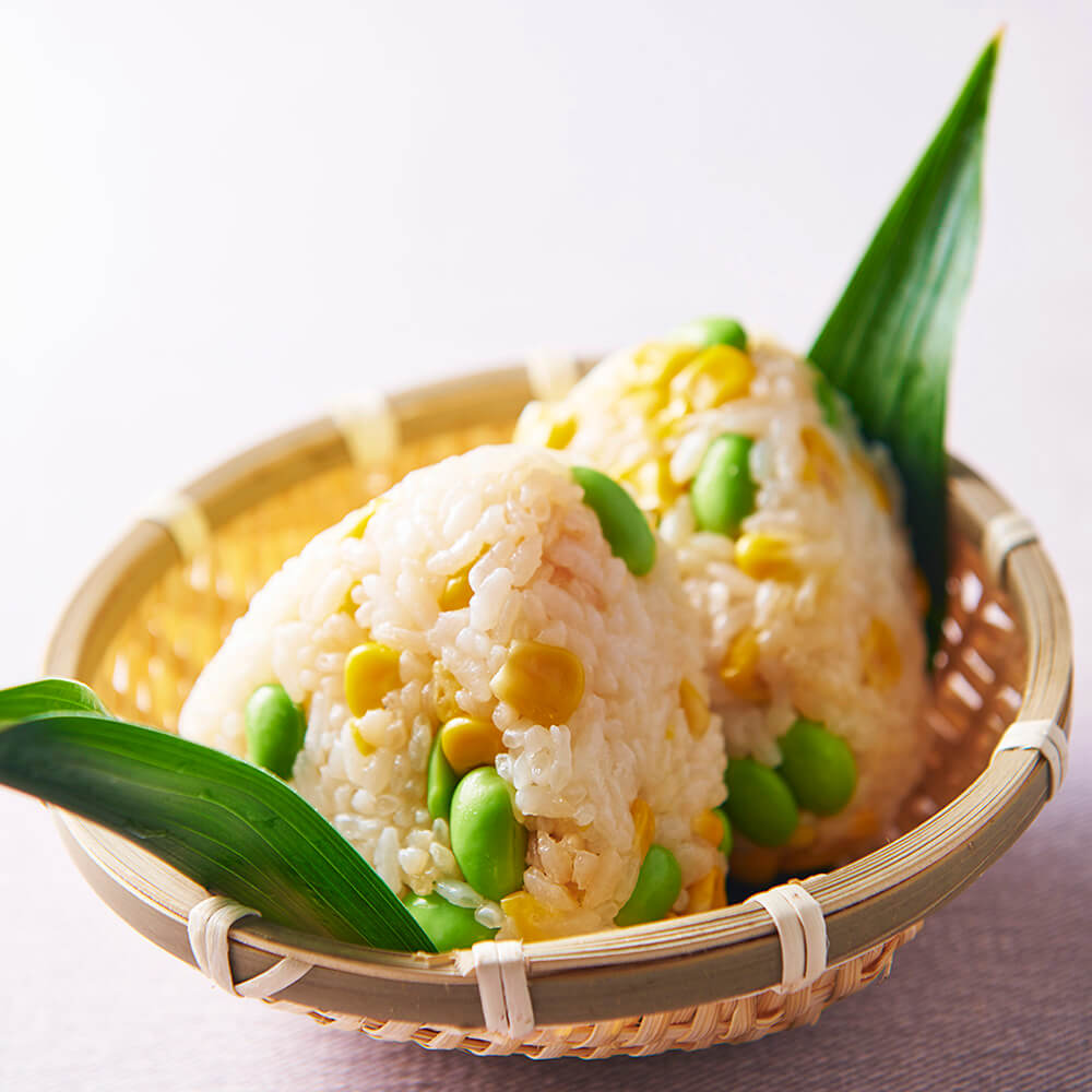 バターコーンと枝豆のおむすび おにぎり レシピ 知る 楽しむ 全農パールライス株式会社