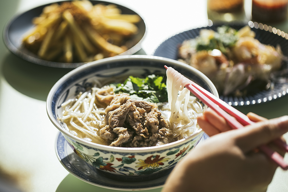 米粉でつくられた麺