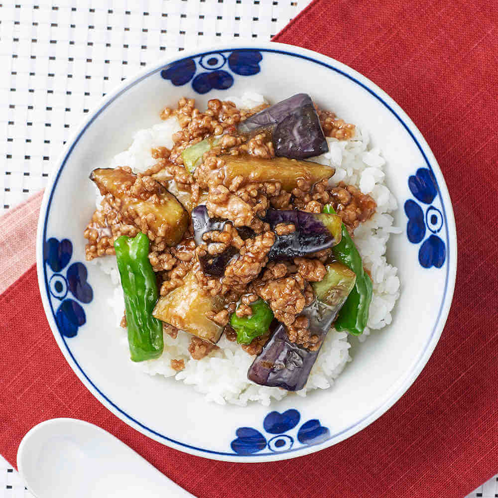 麻婆茄子丼